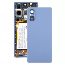 Sony Xperia 5 V バッテリーバックカバー カメラレンズカバー付き (ブルー)